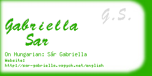 gabriella sar business card